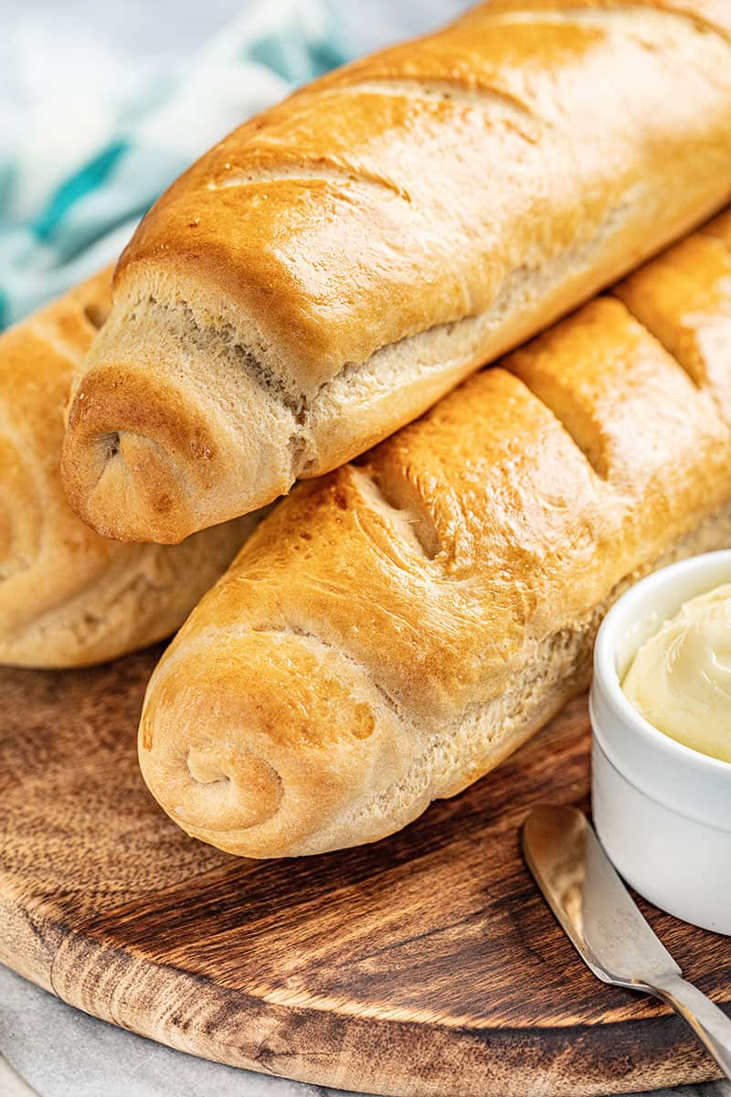 3 whole loaves of homemade French bread