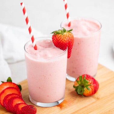 Strawberry smoothie.